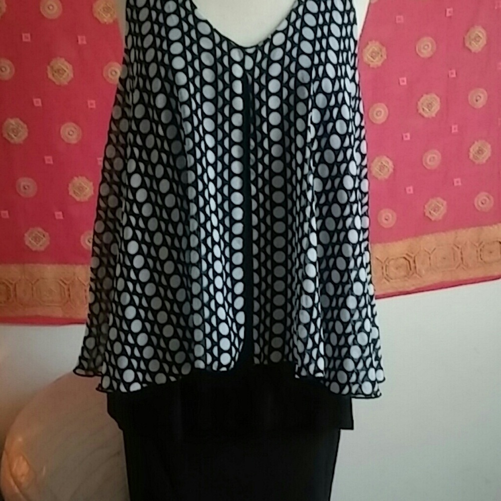 A sleeveless top
